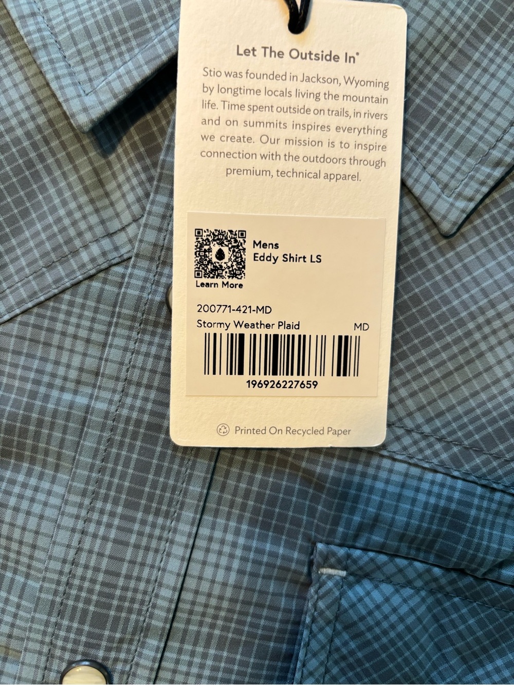 Stio Stormy Weather Plaid Button-Down Shirt - Picture 3 of 4